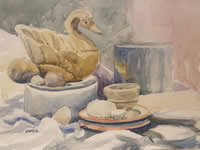 White Swan Study by Karen Nastuk
